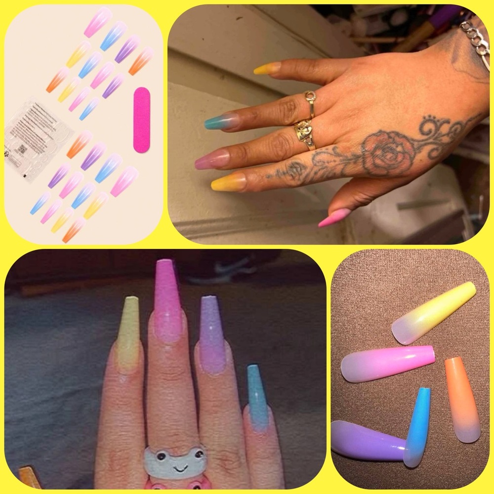 🧡24 PIECE NAIL SET🧡